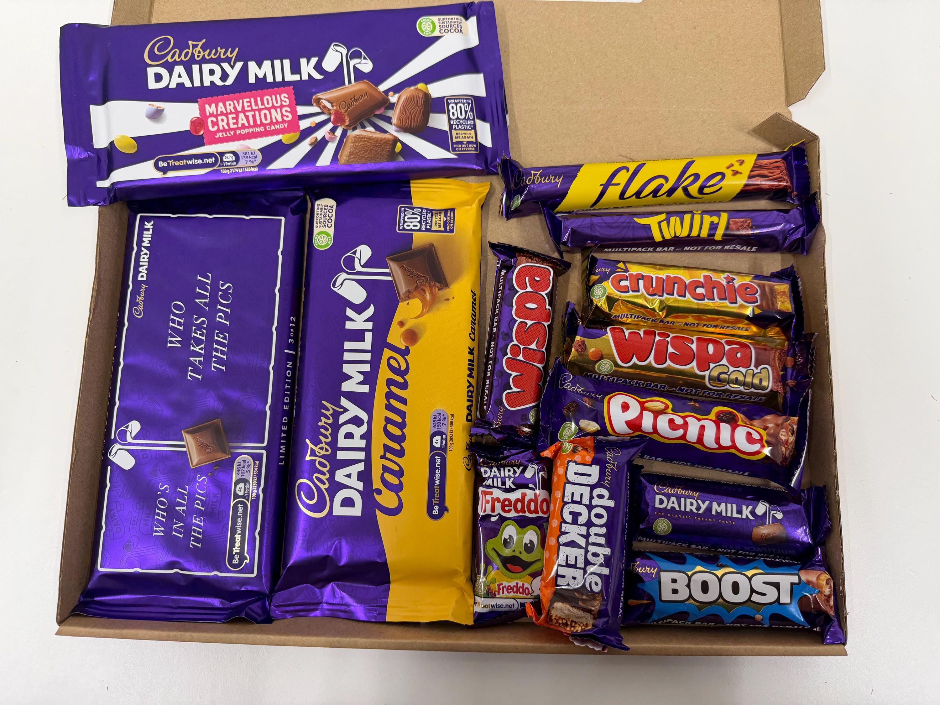 Cadbury Chocolate Hamper Personalised Sweet Box, Dairy Milk, Twirl ...