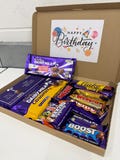 Cadbury Chocolate Hamper Personalised Sweet Box, Dairy Milk, Twirl, Wispa & More, Letterbox Gift for Birthday Christmas Valentines Xmas