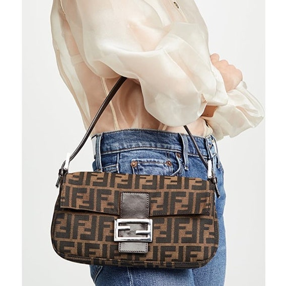 authentic Vintage Fendi Zucca Baguette