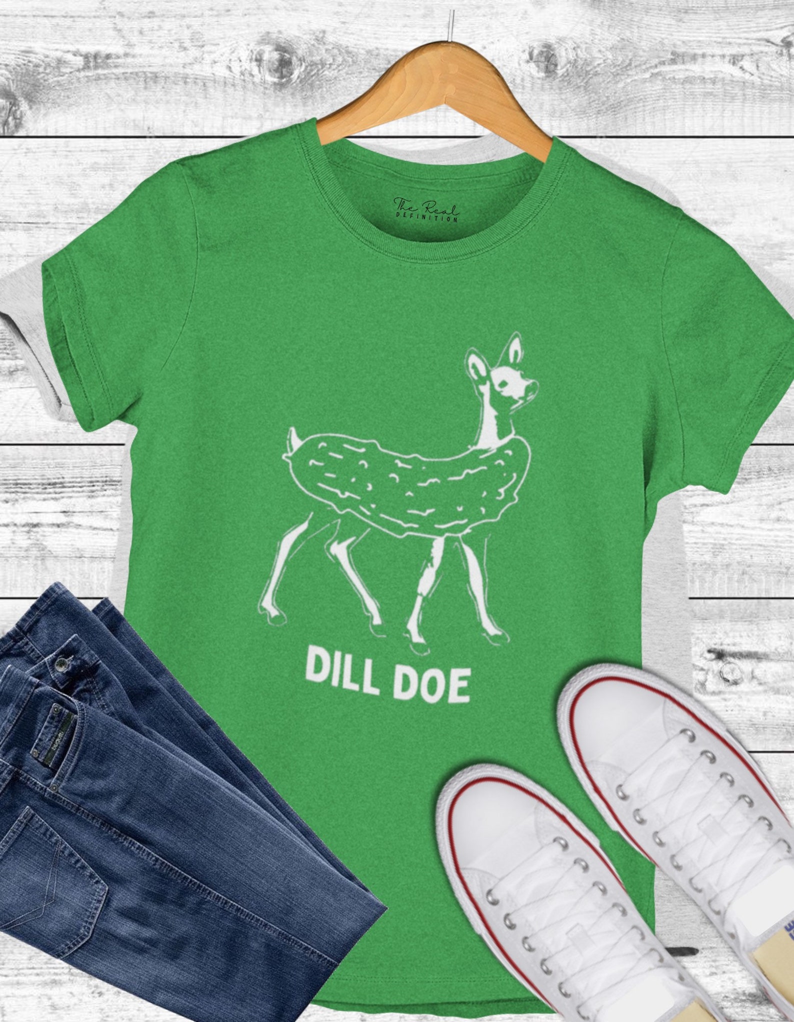 Dill Pickle Shirt Dill Doe Tee Funny Mens Shirts Pickle Etsy