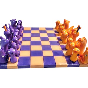 Handmade polymer clay chess set - Etsy 日本