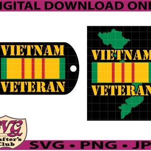 Vietnam Veteran Karte und Hundeanhänger SVG Design für Cricuts und Silhouetten