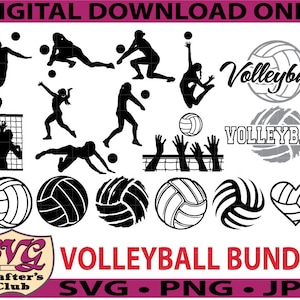 Volleyball Sport Bundle SVG Design für Cricuts und Silhouetten