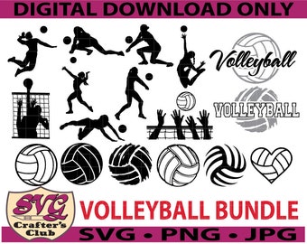 Volleyball Sports Bundle SVG Design for Cricuts and Silhouettes