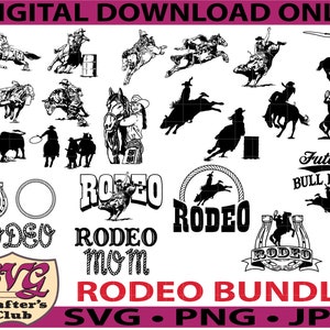 Cricuts と Silhouettes 用の Rodeo Bundle SVG デザイン