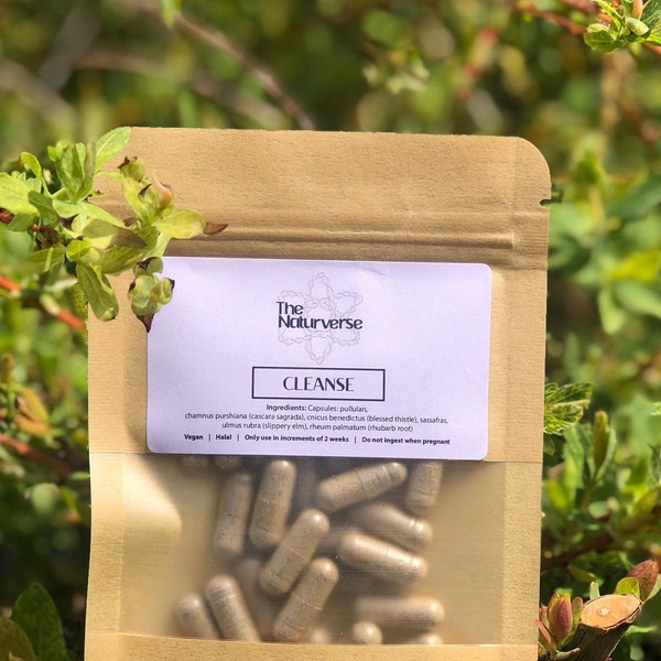 Capsules de pullulan végétaliennes à base de plantes pour nettoyer et détoxifier le côlon naturel, STOCK britannique