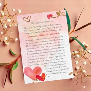 Karte Liebesbrief Nr.9, A6, 300g Designkarton, emotionale Postkarte für die Liebsten, romantische Botschaft, ich liebe dich