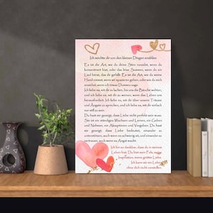 Biglietto d'amore n. 13, A6, cartoncino con design da 300 g, cartolina emozionale per i tuoi cari, messaggio romantico, ti amo