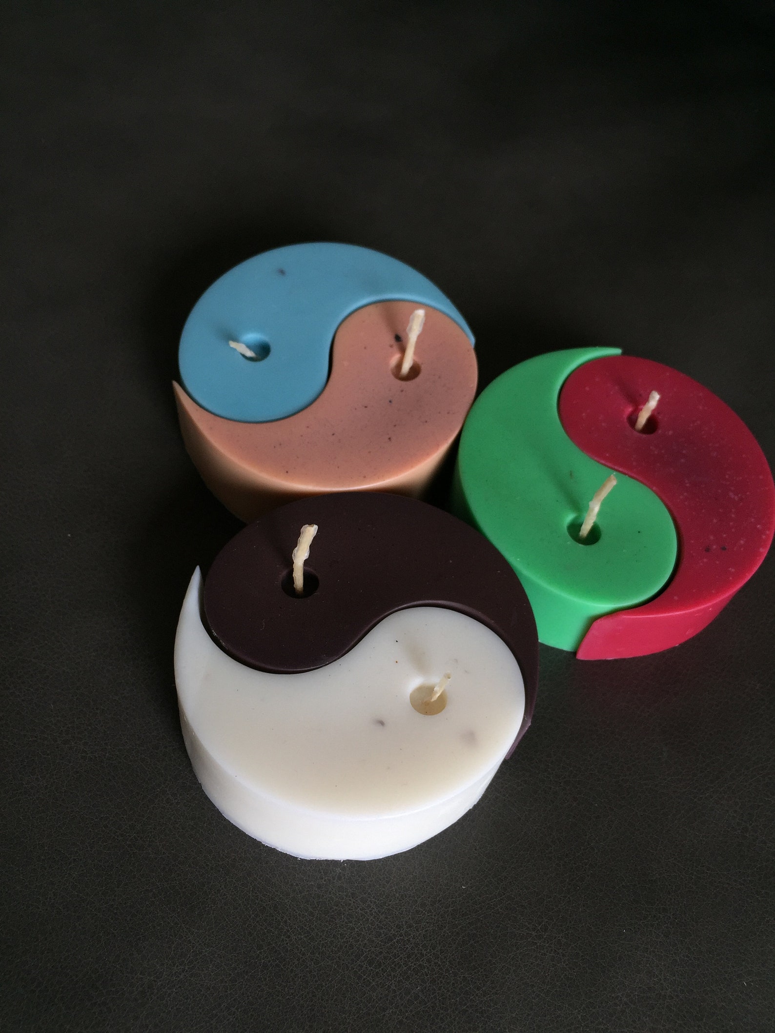 Yin and Yang Shaped Soy Wax Candle / Customized Gift / Etsy