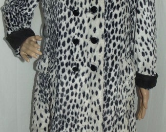 dalmation print coat