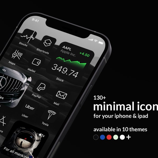 130+ Minimal Line Icons for iPhone & iPad | 10 Themes to choose | FREE Custom Theme request | Clean and Minimal Icons for your Homescreen