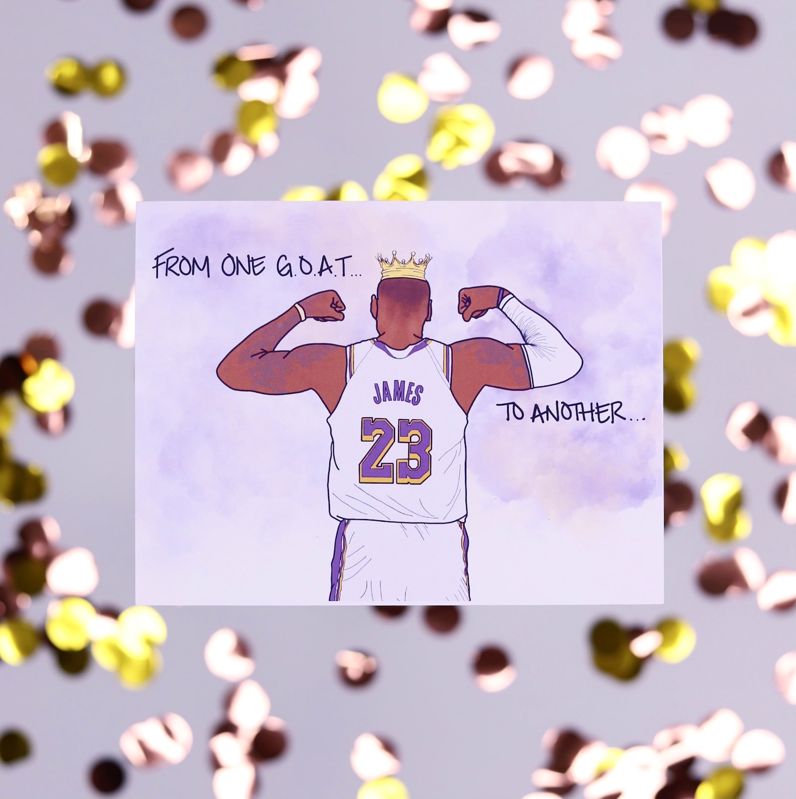 LeBron James Birthday Card Birthday Card NBA Card Etsy