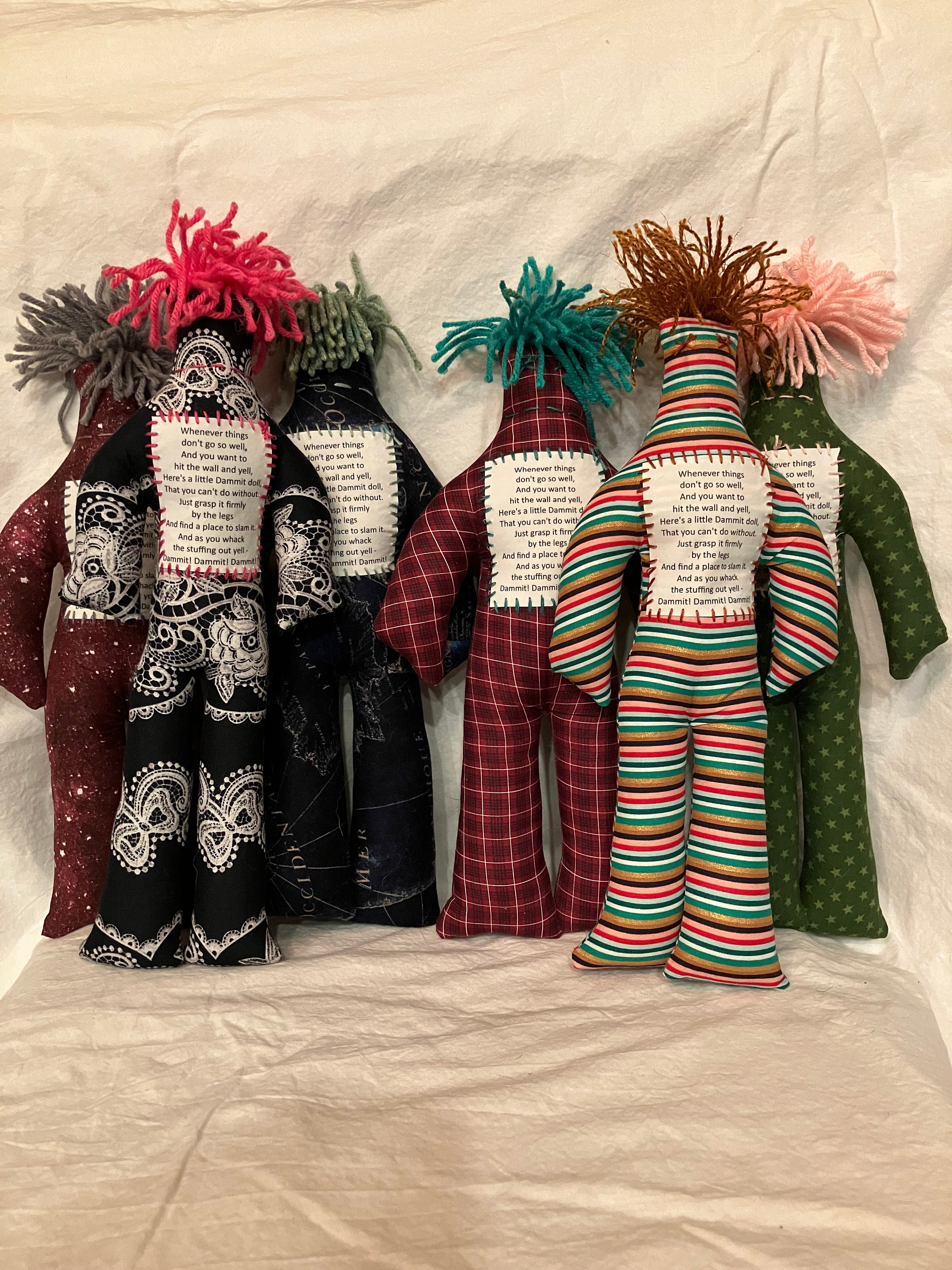  Dammit Doll - Classic Random Color, Stress Relief - Gag Gift -  2 Dolls : Toys & Games