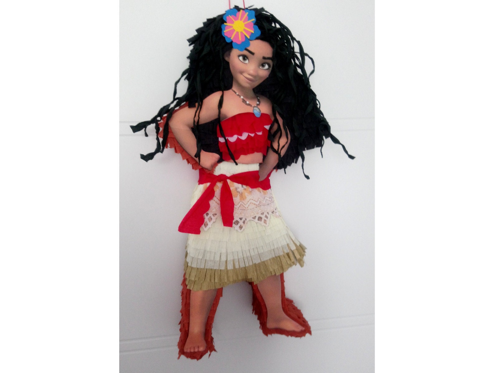 Uma peça halloween vaiana vestido da menina do bebê fantasia