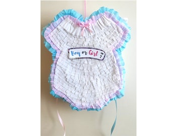 Gender reveal Pinata | Boy or girl | Baby shower Piñata | Baby shower party | Gender reveal Party | Sleepsuits Pinata