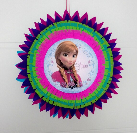 DECORACIÓN de piñata de tambor, tema: Elsa de Frozen ~ Quédate en casa y  aprende con Emily :3 ~ 