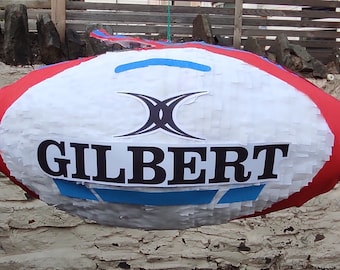 Rugby Ball Pinata: Sport Birthday Party Decoration