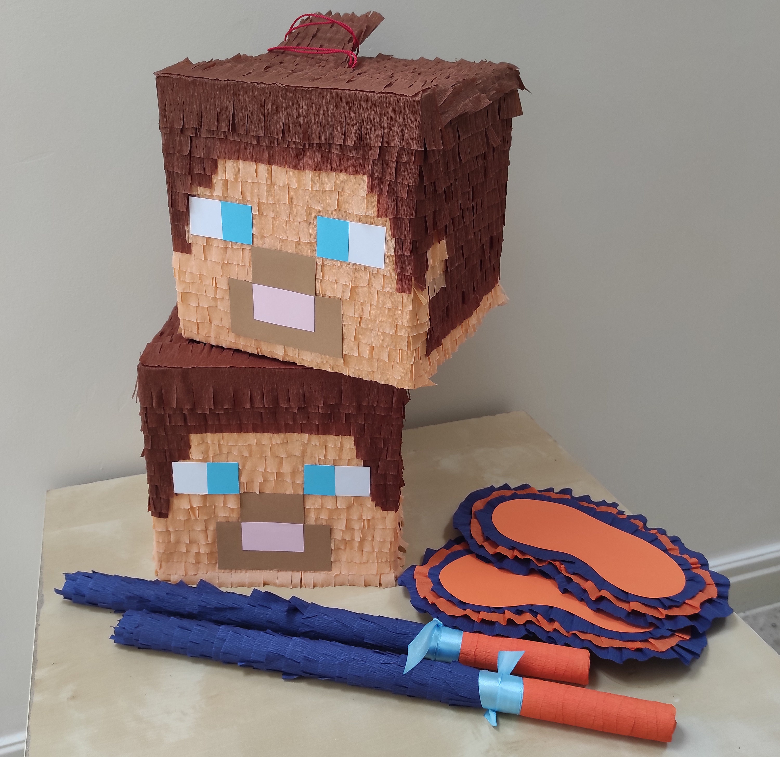 Steve Minecraft pinata | Minecraft avatar pinata | Minecraft party | Minecraft party