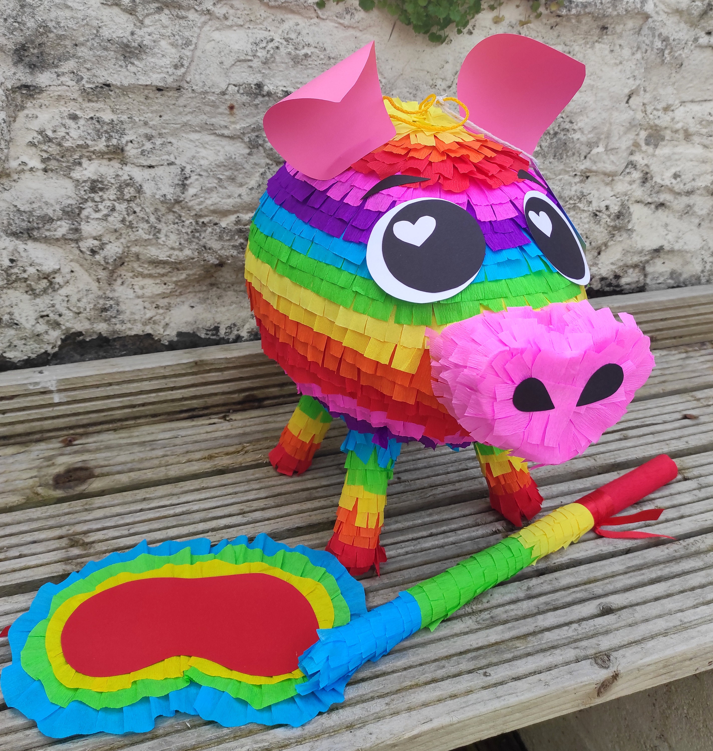 Green Rainbow Friends Full Body Pinata Hand Crafted-Made To Order