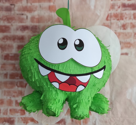 Om Nom Pinata | Cut the rope pinata | Om nom Party | Gamers Birthday |  Birthday | Party | Gift for girl, for boy