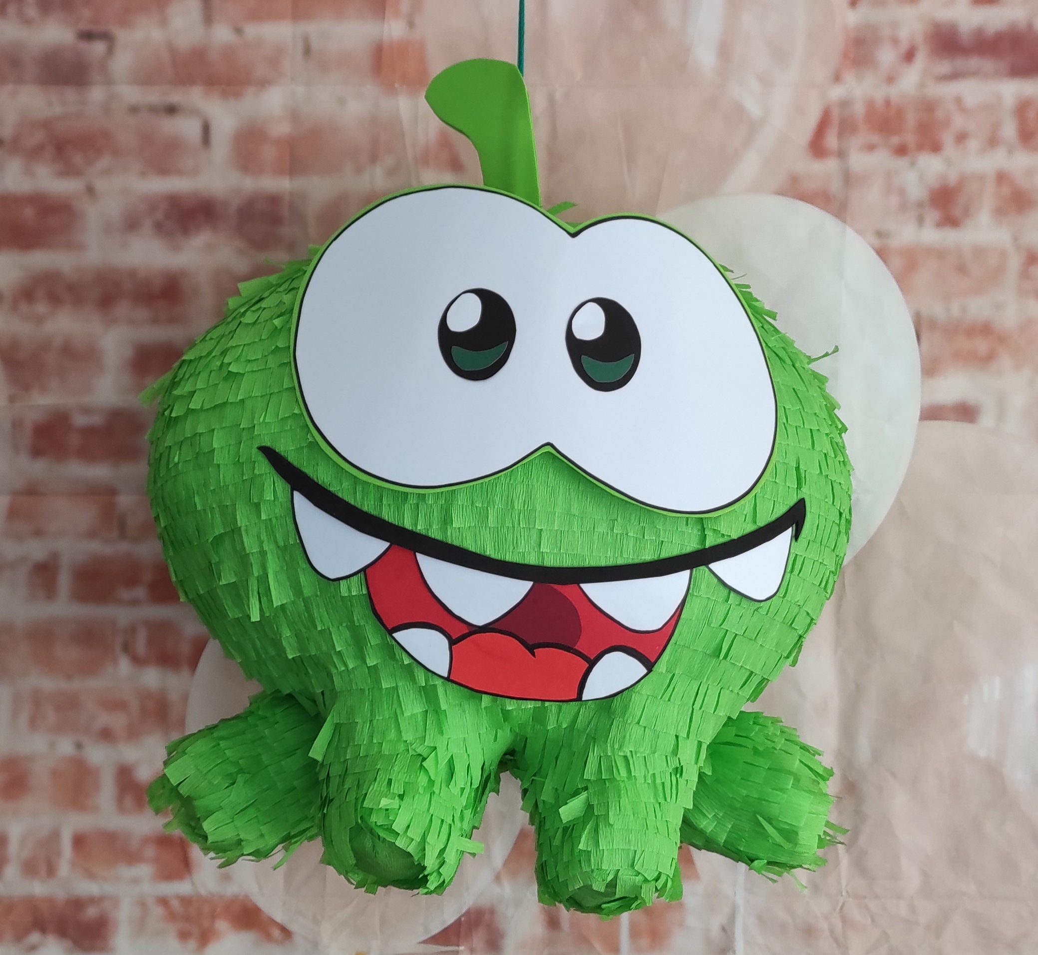 Om Nom Pinata Cut the Rope Pinata Om Nom Party Gamers Birthday