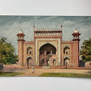 1920 Taj Gateway, Agra Tuck Ansichtkaart