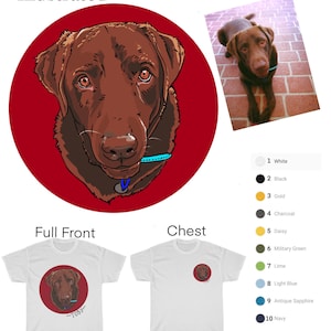 Personalised Pet T-shirt (cartoon illustration)
