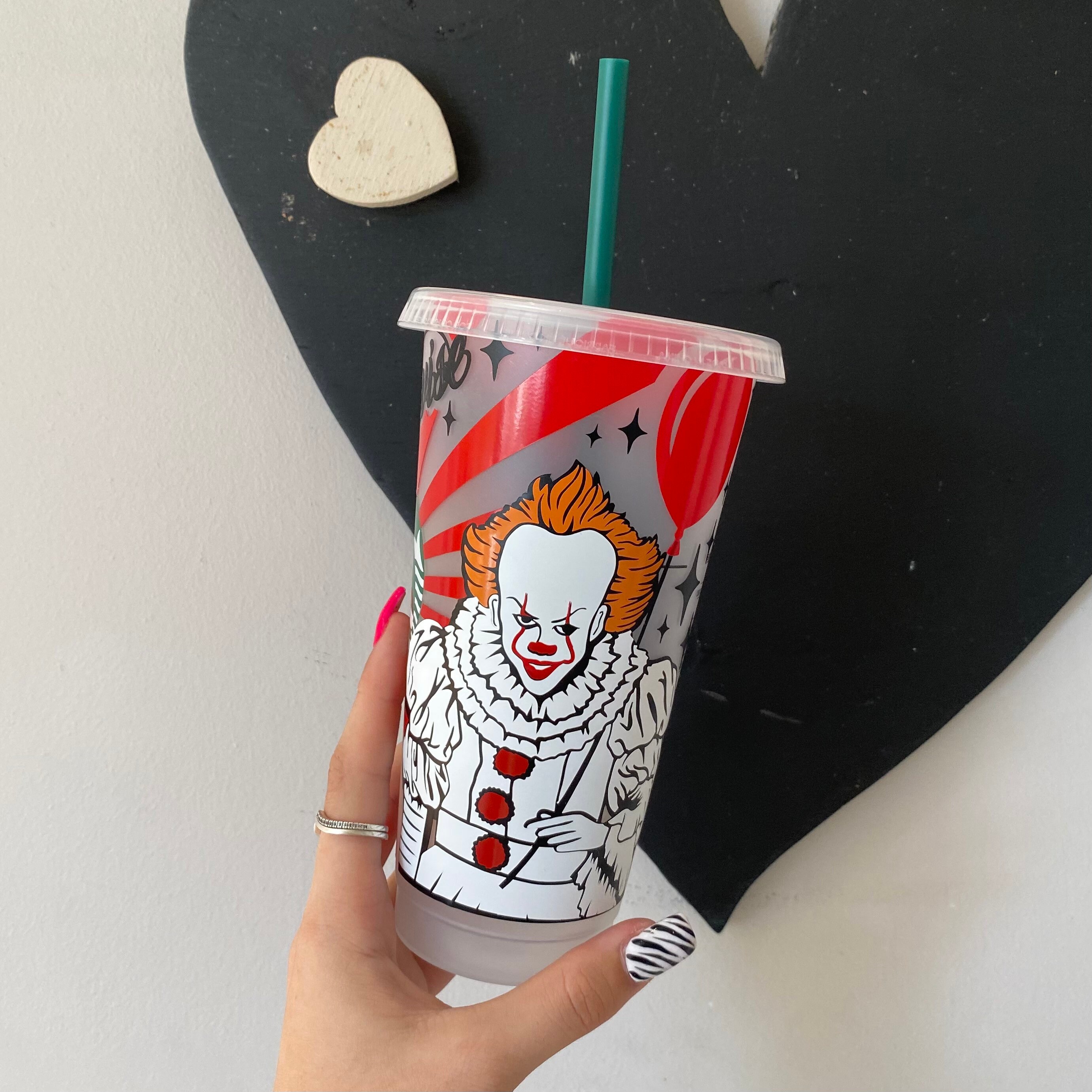 Custom Pennywise Inspired Cold Cup Starbucks Cold Cup Etsy UK
