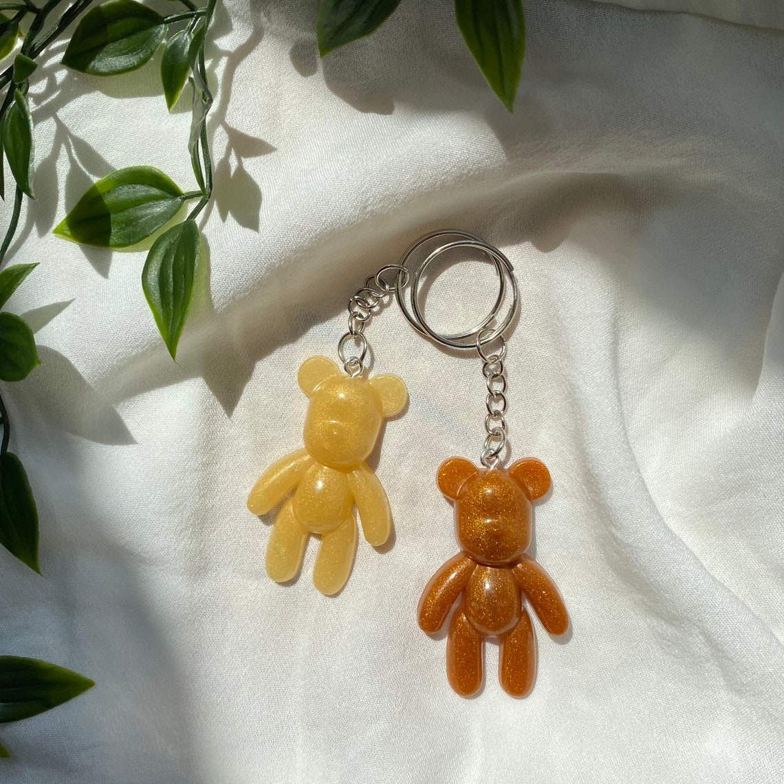 Custom Resin Bear Keychain Resin Keychain Resin Bear Etsy