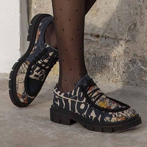 Women Vegan Black Loafers - Supper Design