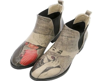 DOGO, Western Boots, Chelsea Boots, Gothic Shoes, Goth Shoes, Lolita Shoes, Cute Shoes, Vegan Shoes, Booties Go back to Being Yourself