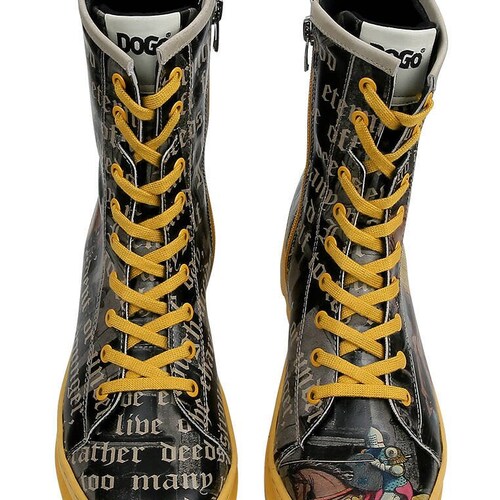 DOGO, Platform shops Boots, Chunky Boots, Custom Shoes, Combat Boots, New Rock Boots, Vegan Shoes, Leather Lace Up Shoes, Gisele Joan of Arc