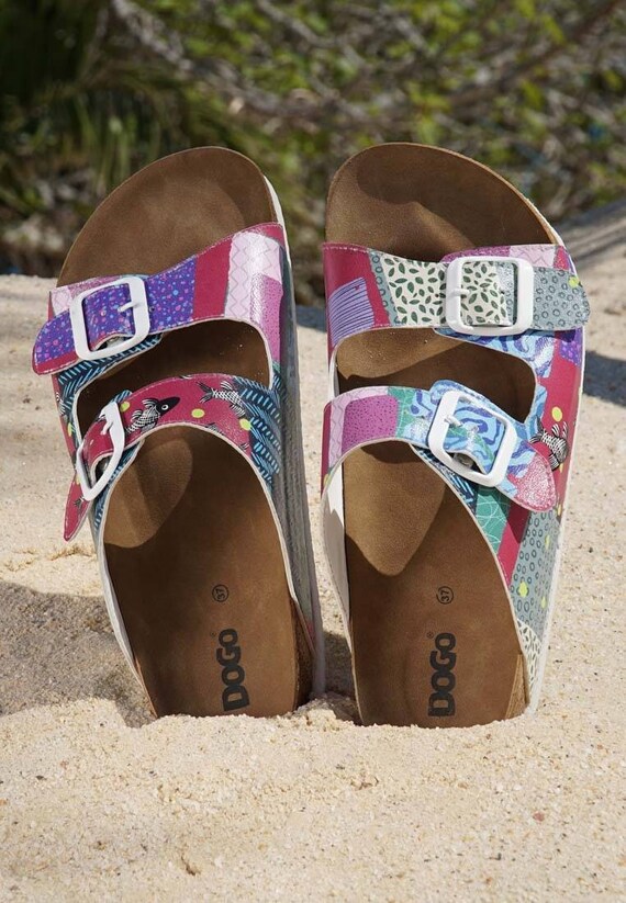 DOGO Stella Patch Fish Sandalias Sandalias griegas Sandalias de