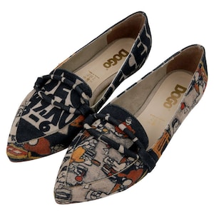 DOGO, Pointed Toe Flats, Women&#39;s Casual Flat, Suede Flats Shoes, Vegan Leather Flats, Custom Flat Shoes, Ballerina Shoes, Supper Design
