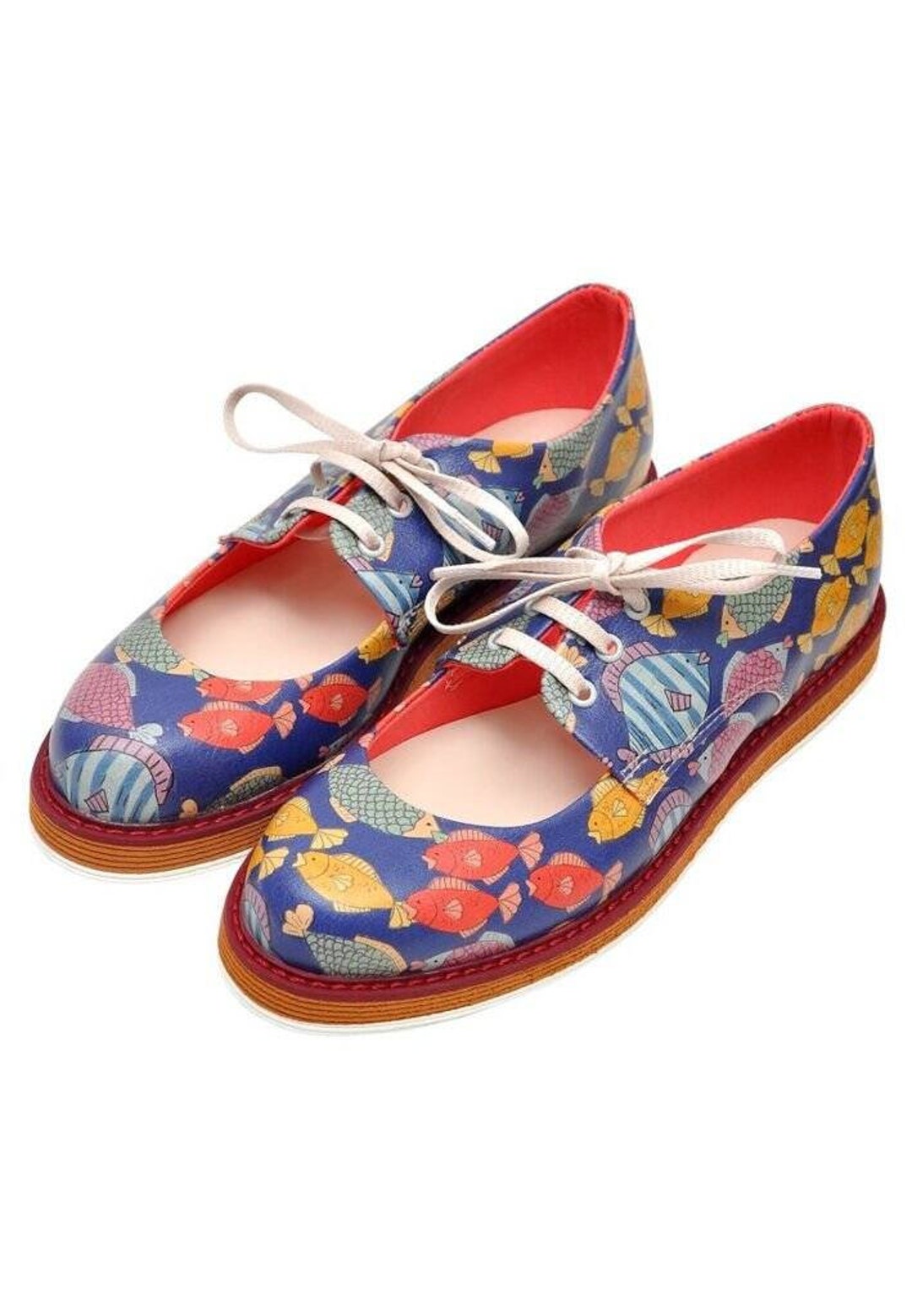 DOGO Pency Mary Jane Vegan Schnürer Bunt Design DOGO Damen Pency