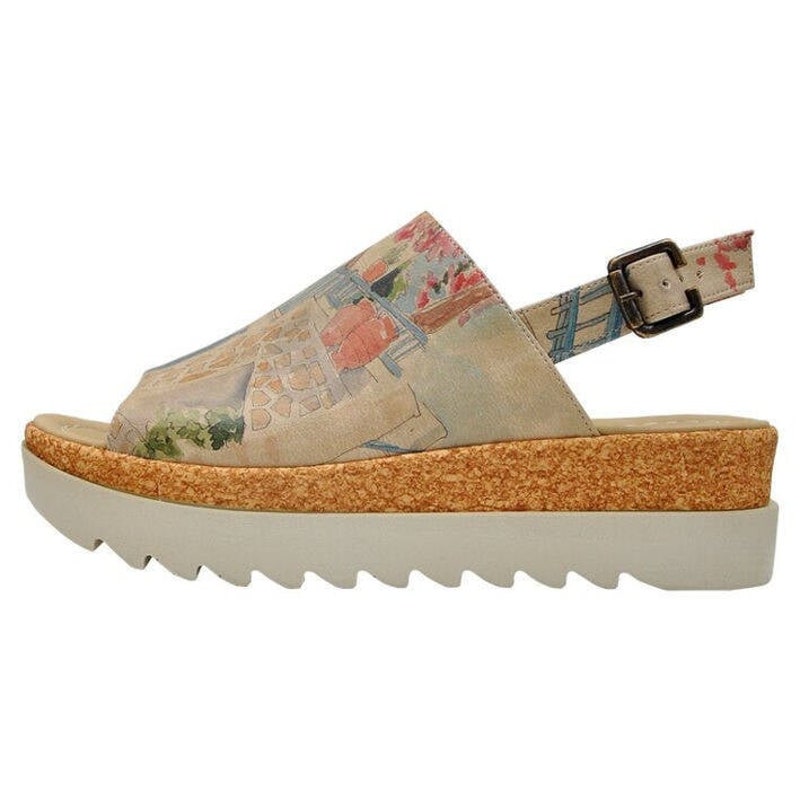 Sandales Plates DOGO Vegan Multicolores - Pointure 38 - Occasion Très Bon état
