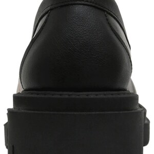 Women Vegan Leather Black Loafers - Pure Reflection Design image 9