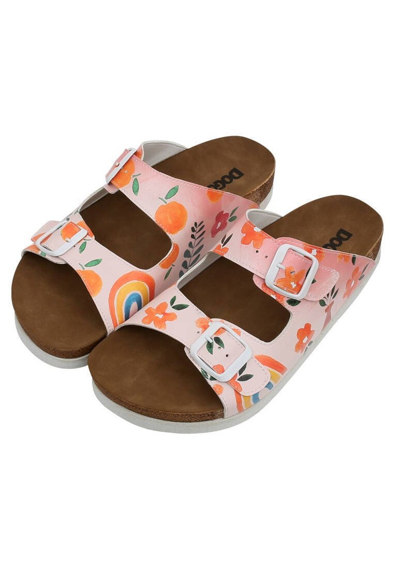 DOGO Stella Flowers and Fruits Sandals Floral Shoes Greek Etsy