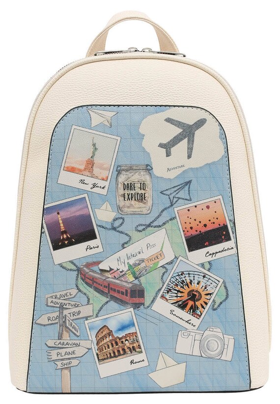 DOGO, White Backpack, Dare to Explore Design, Women Backpack 