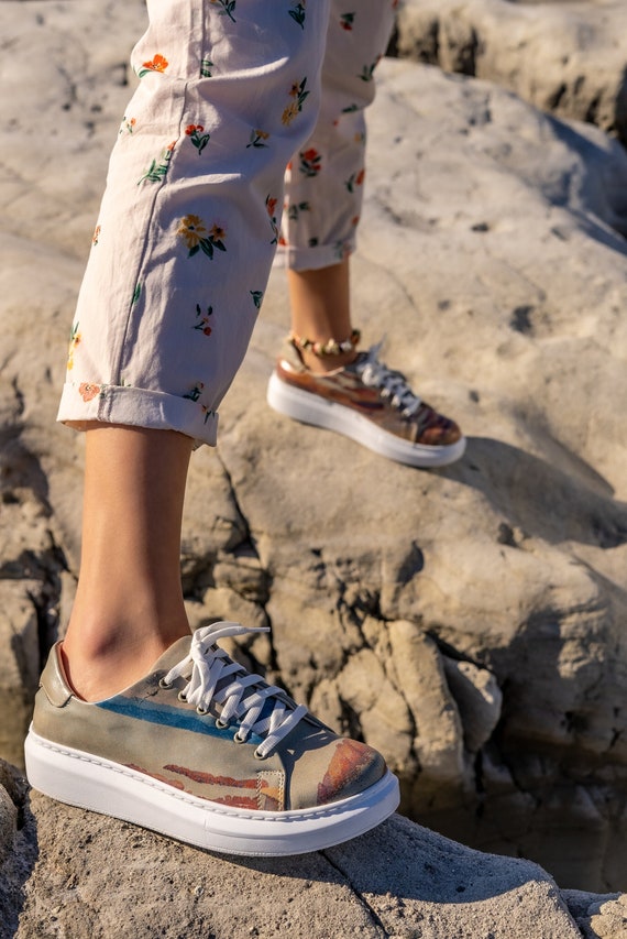 Vegan platform sneakers discount