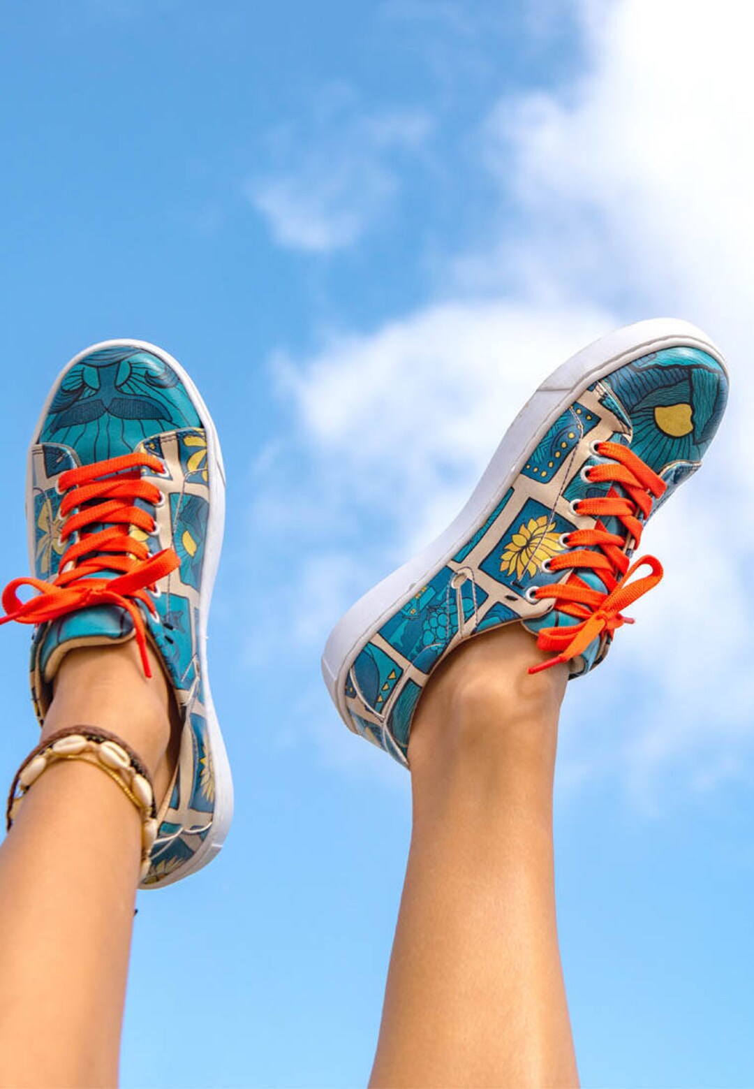 DOGO, Custom Sneakers, Platform Sneakers, Blue Sneakers