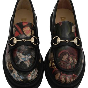 Women Vegan Leather Black Loafers - Pure Reflection Design image 5