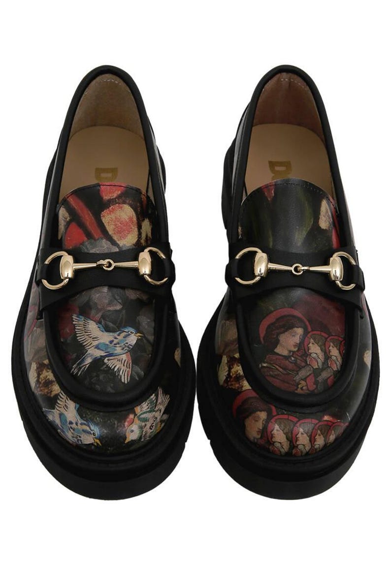 Women Vegan Leather Black Loafers - Pure Reflection Design image 5