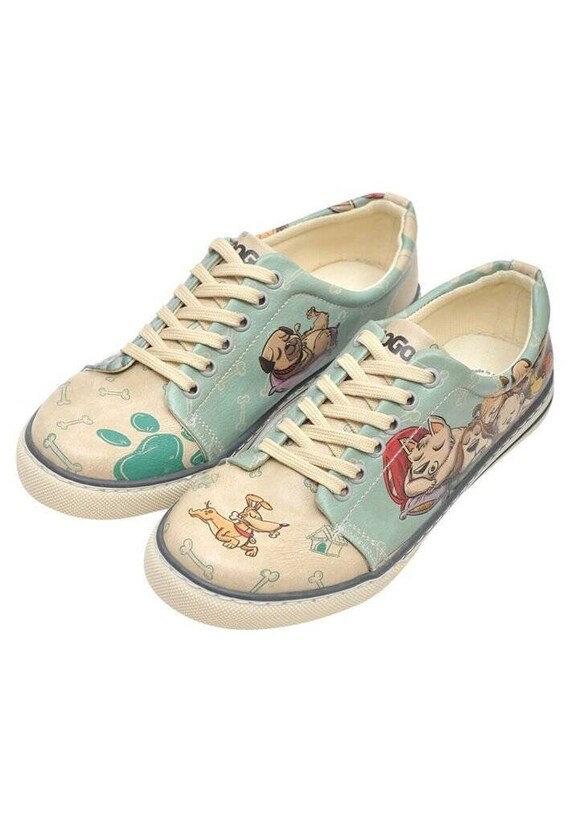 DOGO Custom Sneakers Handmade Sneakers Leather Lace up Shoes
