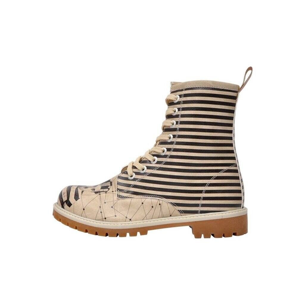 DOGO, Charlie Chaplin Patterned, Custom Boots, Printed Shoes, Custom