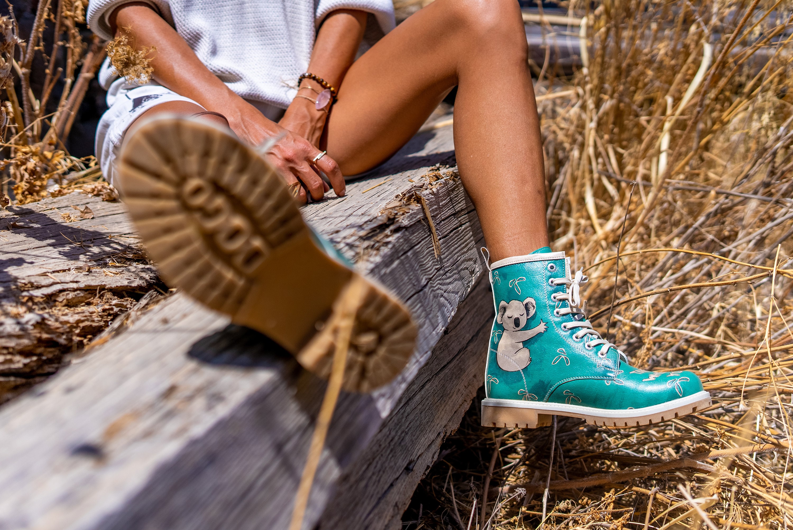 DOGO Blue Patterned Boots Printed Vegan Etsy