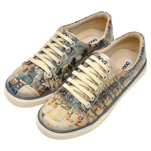 DOGO, Sneakers, Fiesta Design, Colorful Women Sneakers, Custom Sneakers, Vegan Leather Shoes, Casual Shoes, Lace Up, Handmade