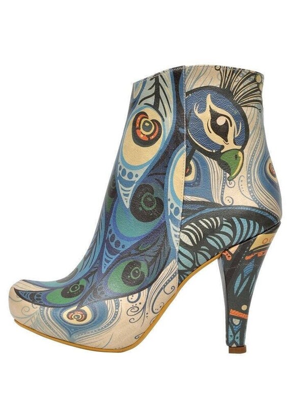 DOGO High Heel Boots Blue Wedding Shoes Bridal Shoes Etsy