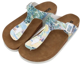 DOGO Lila Somewhere in Time Slipper, Chanclas, Zapatillas de Piel, Zapatillas de Playa Mujer