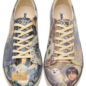 Harry Potter Vegan Sneakers, DOGO Handmade Men's Shoes image 2